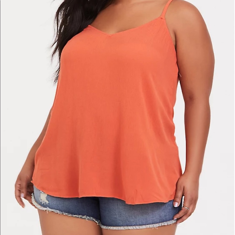 Torrid Sophie crinkle gauze swing cami